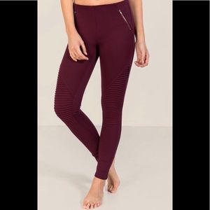 WRENLY TUCKED KNEE ZIPPER MOTO PANT